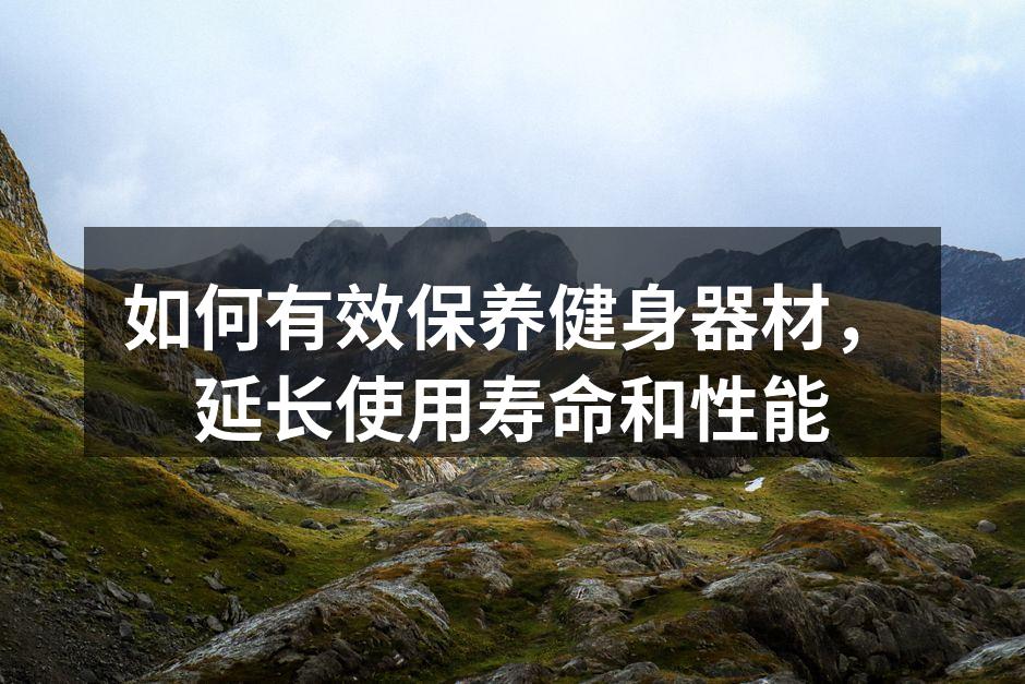 如何有效保养健身器材，延长使用寿命和性能